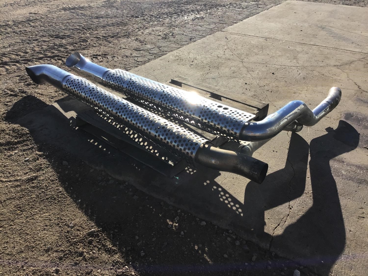 Dual Chrome Truck Exhaust Pipes BigIron Auctions