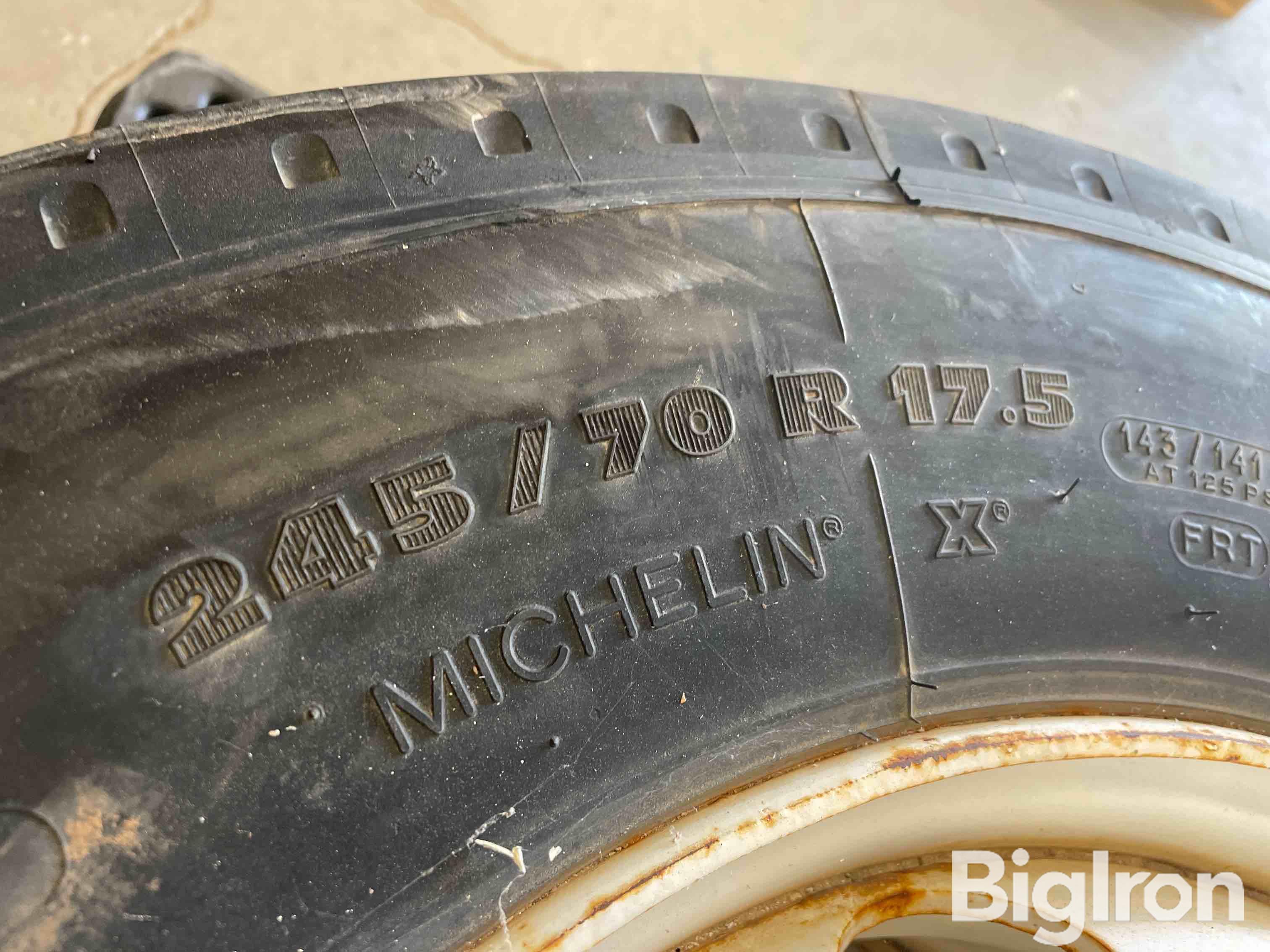 Michelin XTA2 Energy 245/70 R17.5 Tires W/Rims BigIron Auctions