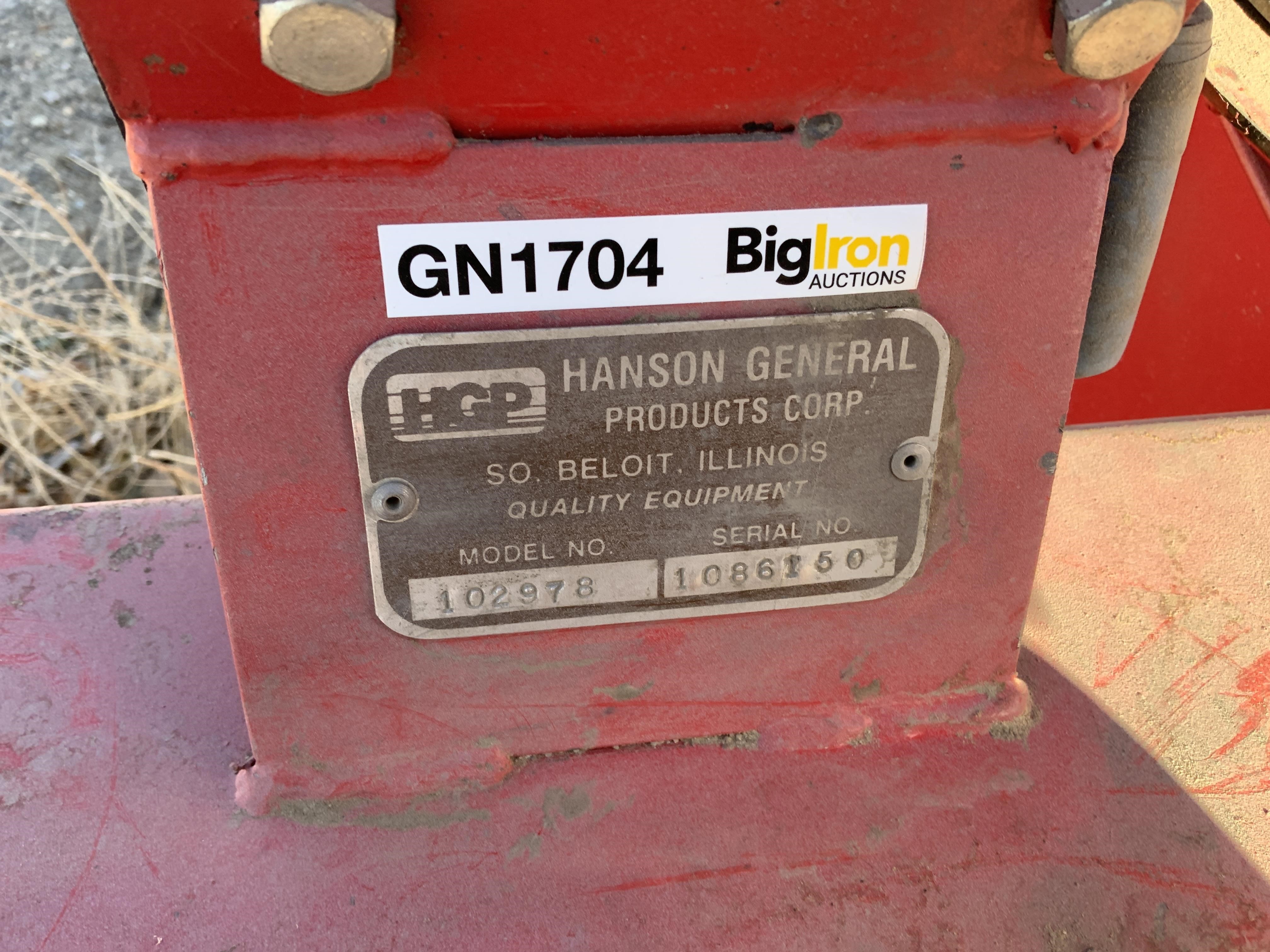Hanson 102978 Snow Blower BigIron Auctions
