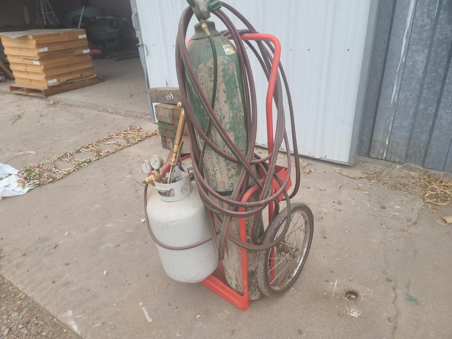 Chicago Electric Torch Oxygen And Propane Set Bigiron Auctions