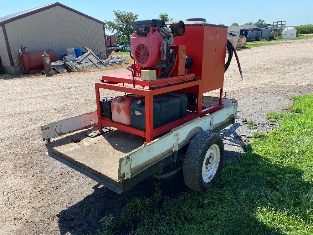 Hotsy 310 Portable Hot Pressure Washer On Trailer BigIron Auctions