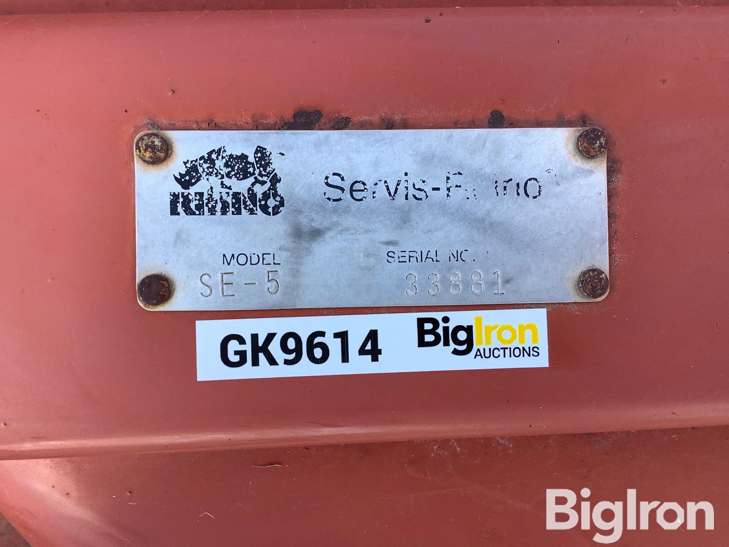 Rhino SE-5 Rotary Mower BigIron Auctions