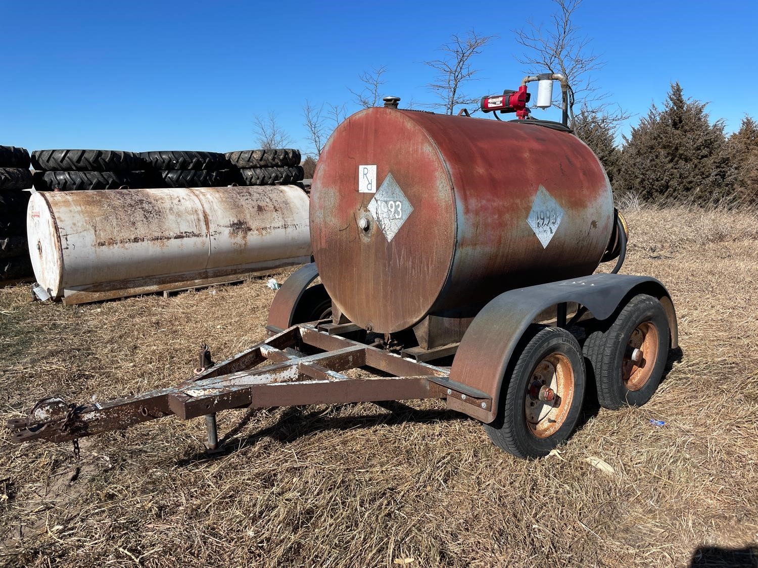 500 Gal. Portable T/A Fuel Trailer BigIron Auctions