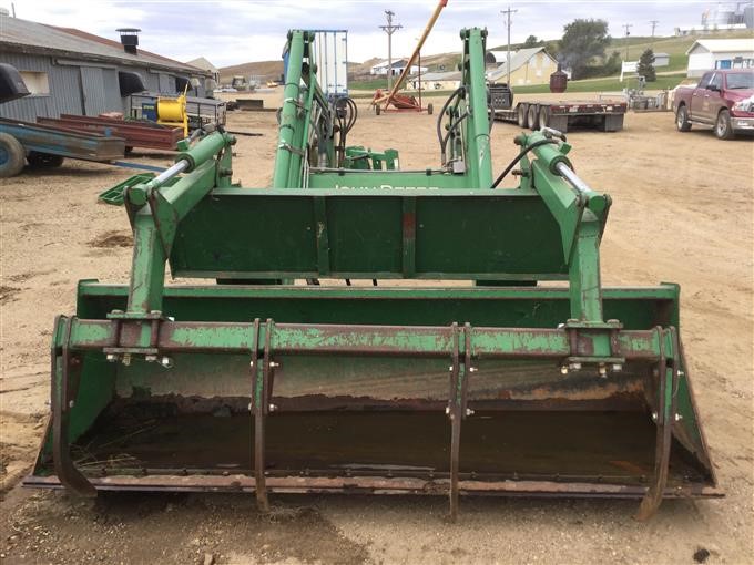 John Deere 740 Classic Loader W/Bucket, Mounts, Bale Spear & Grille ...