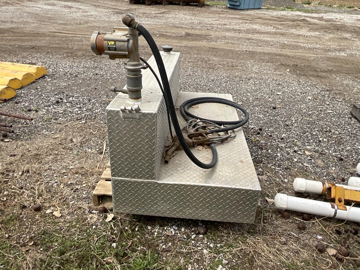 Aluminum Fuel Transfer Tank W/ Pump, Hose & Nozzle BigIron Auctions