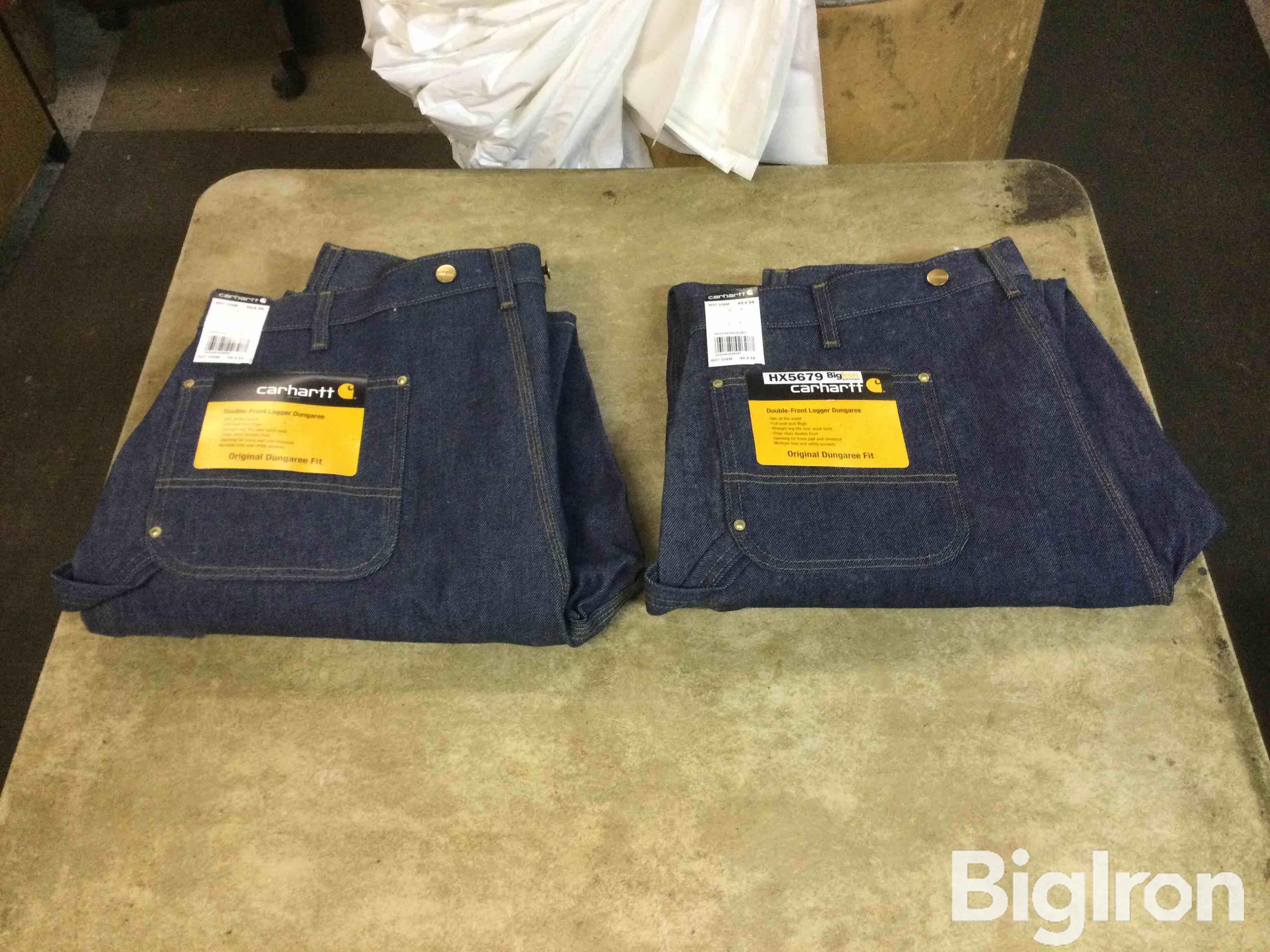 Carhartt 40x34 Double Front Logger Dungaree Jeans BigIron Auctions