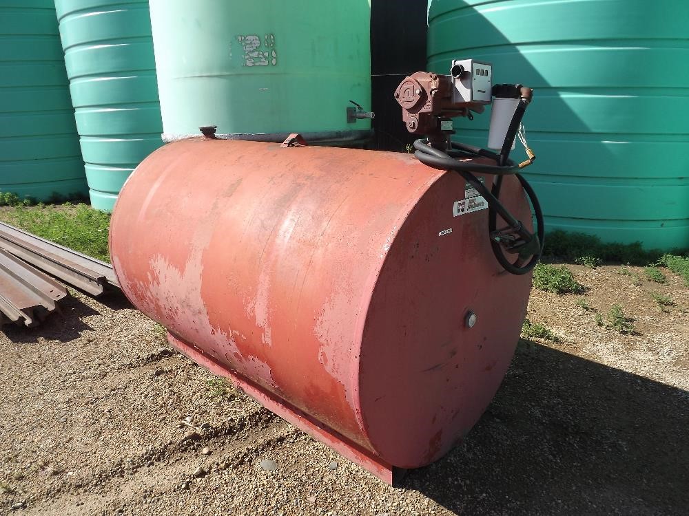 HeavyBuilt 500 Gal Fuel Storage Tank W/ Pump BigIron Auctions