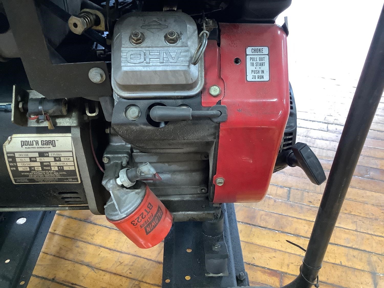 POW’R Gard OHV100E Generator BigIron Auctions