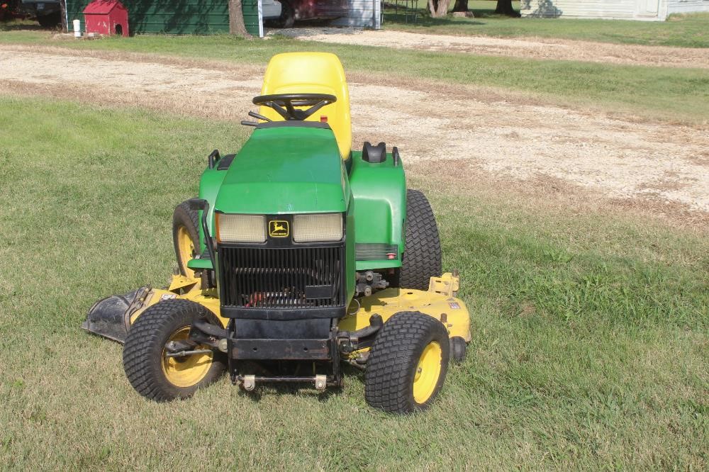 2001 John Deere 425 All Wheel Steer Lawn Tractor W Mower Bigiron Auctions