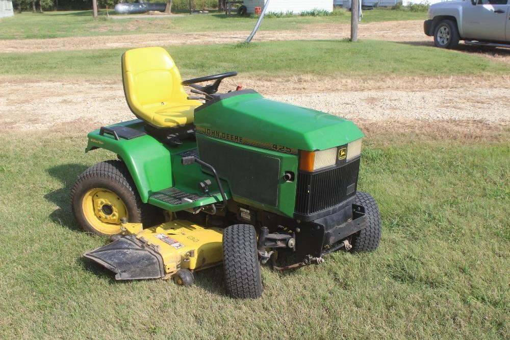 2001 John Deere 425 All Wheel Steer Lawn Tractor W Mower BigIron