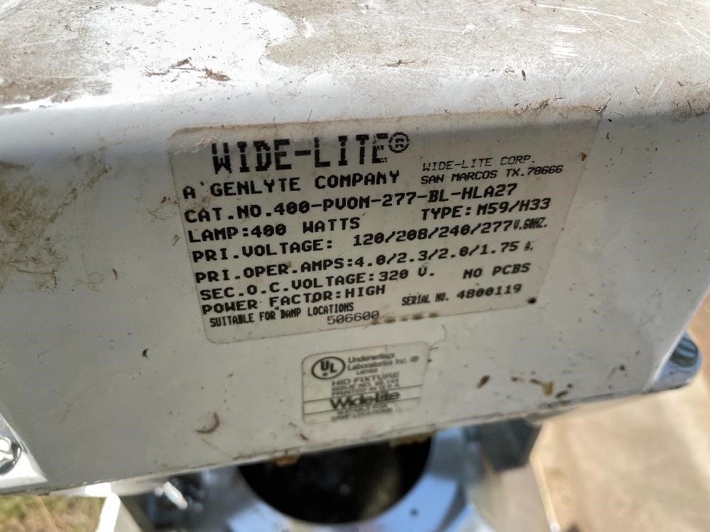 Wide-Lite 512621 450 Watt Shop Light Fixtures BigIron Auctions