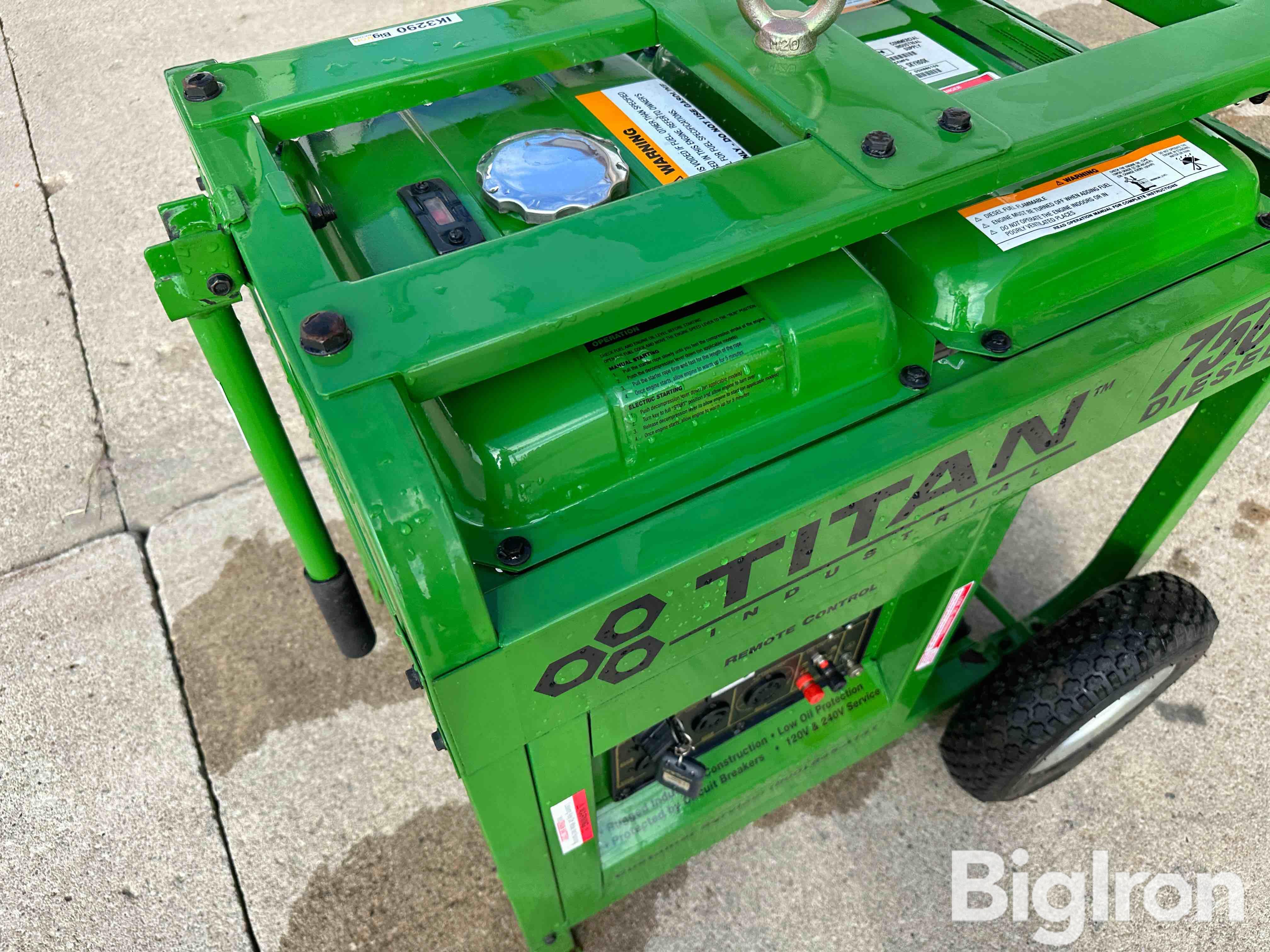 Titan Industrial 7500 Diesel Portable Generator Bigiron Auctions 2527