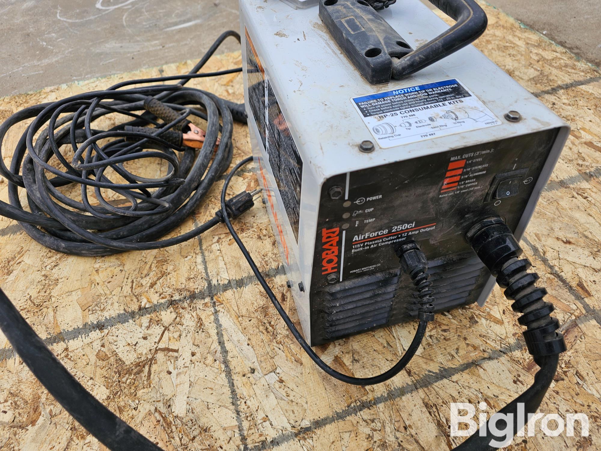 Hobart AirForce 250CI Plasma Cutter BigIron Auctions