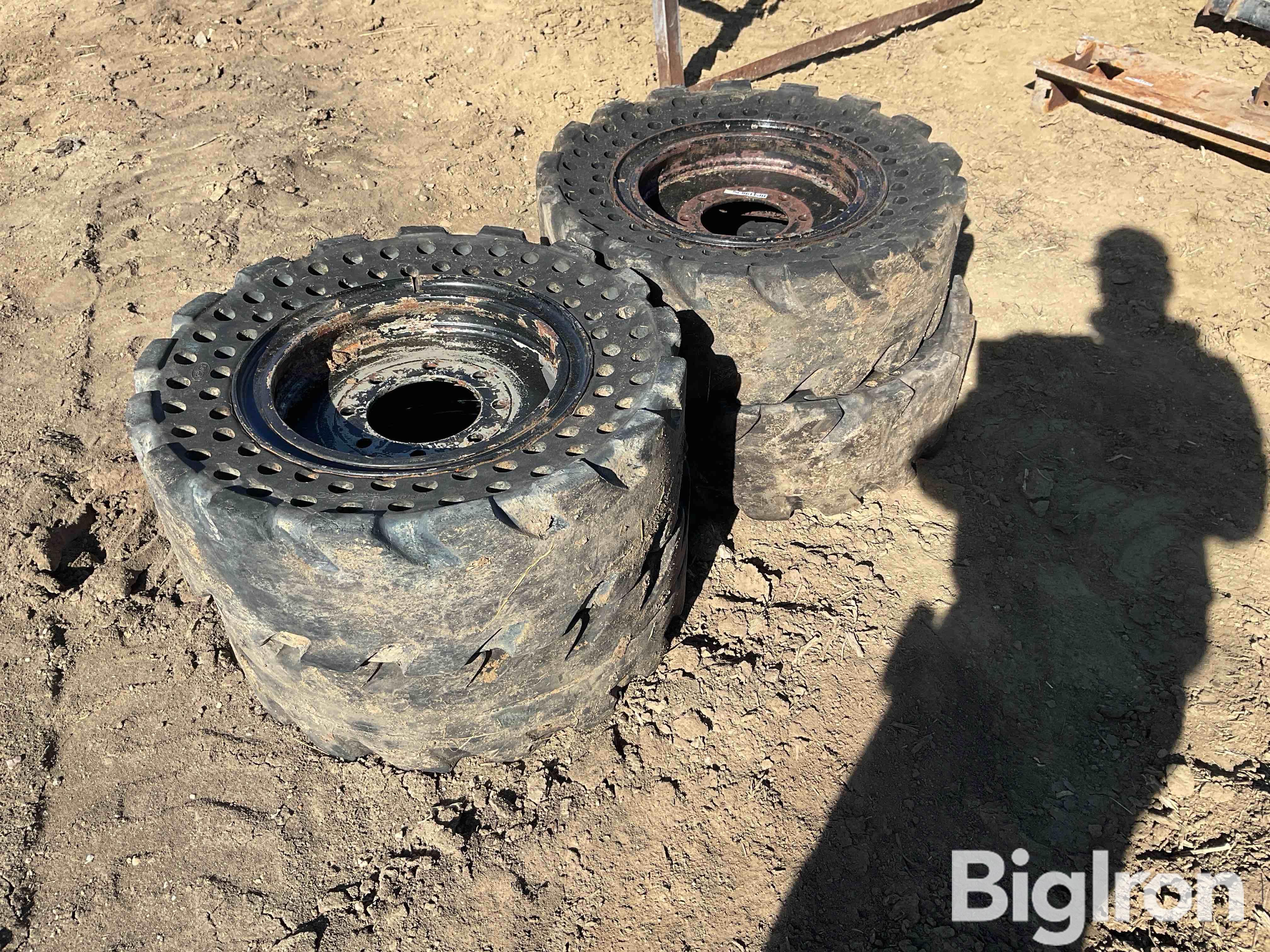 Solid Rubber Skid Steer Tires BigIron Auctions