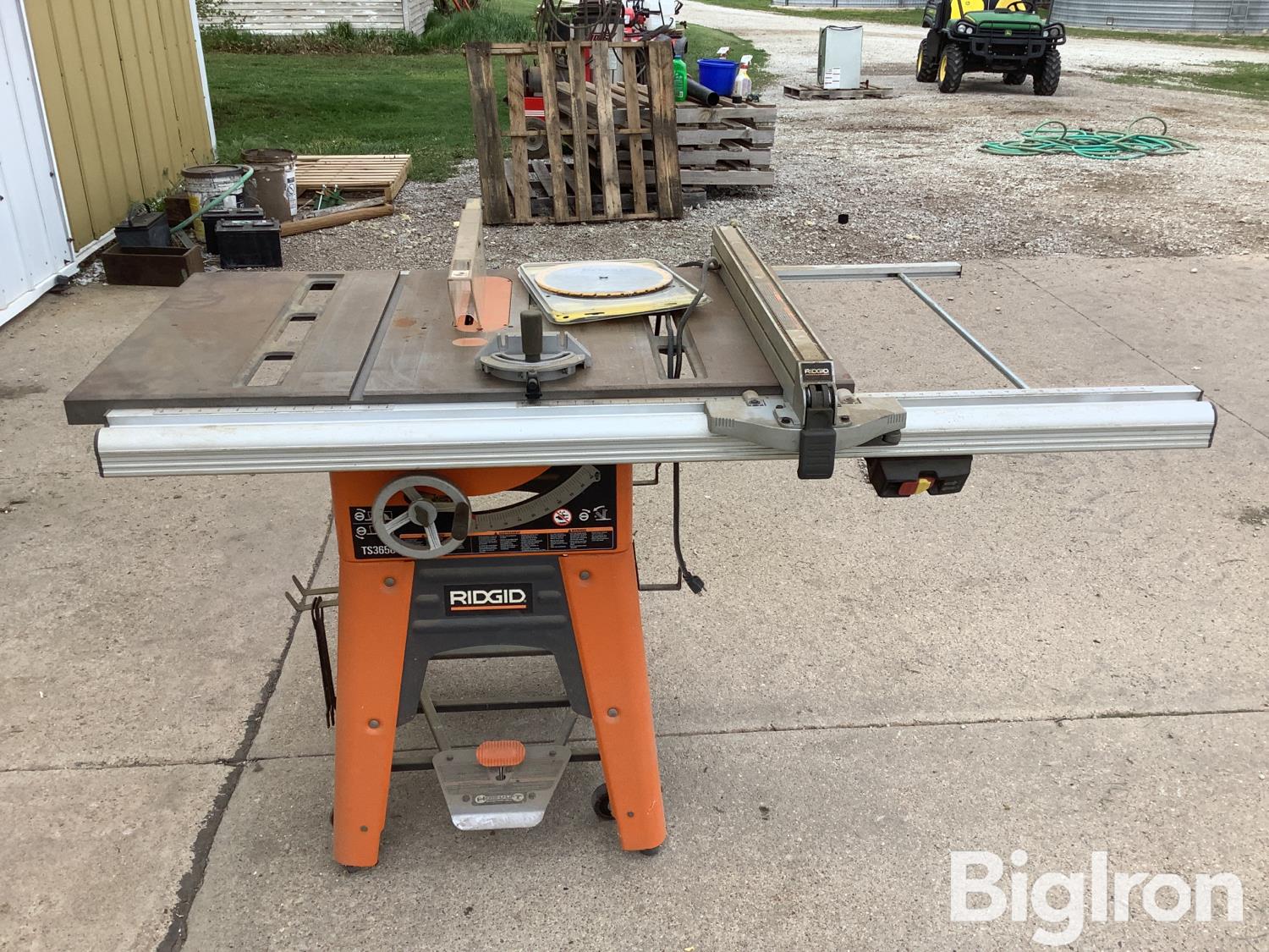 Rigid TS3650 10" Table Saw BigIron Auctions