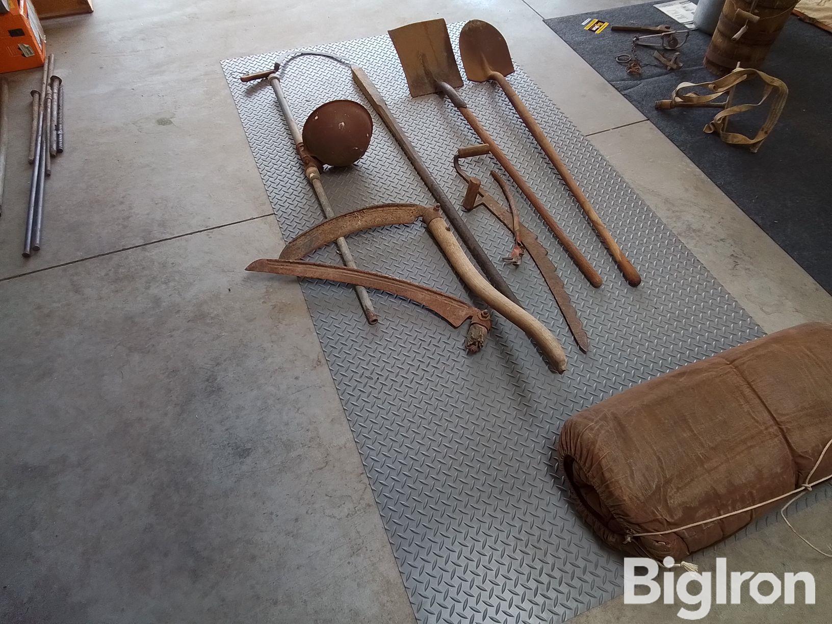 Assorted Old Tools And Scythe S Bigiron Auctions
