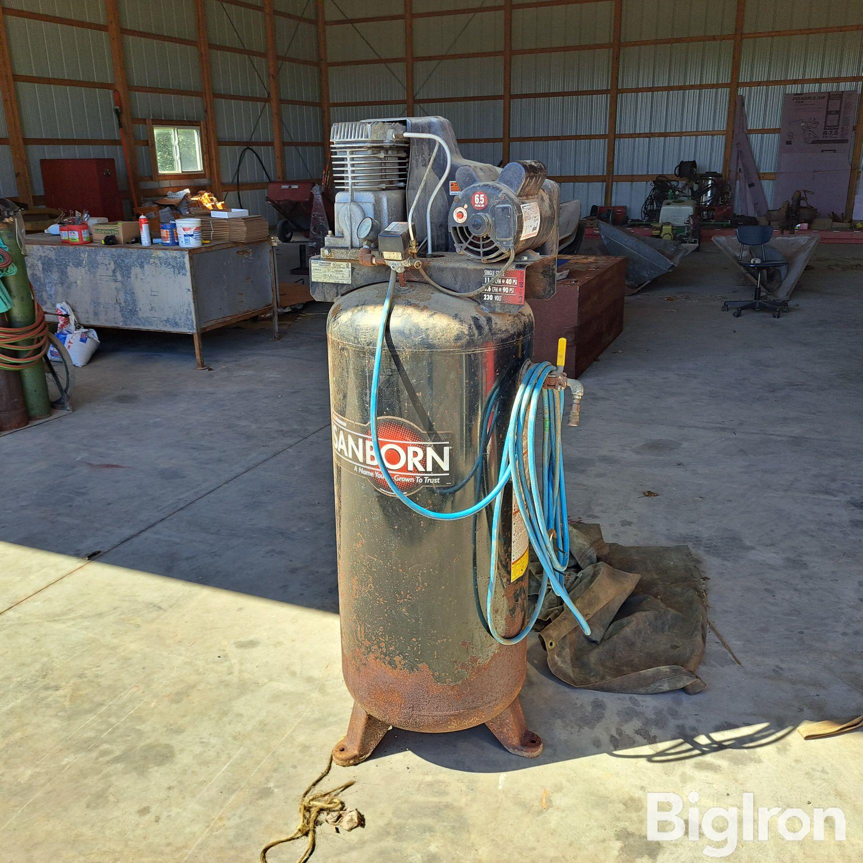 Sanborn 60-Gallon Air Compressor BigIron Auctions