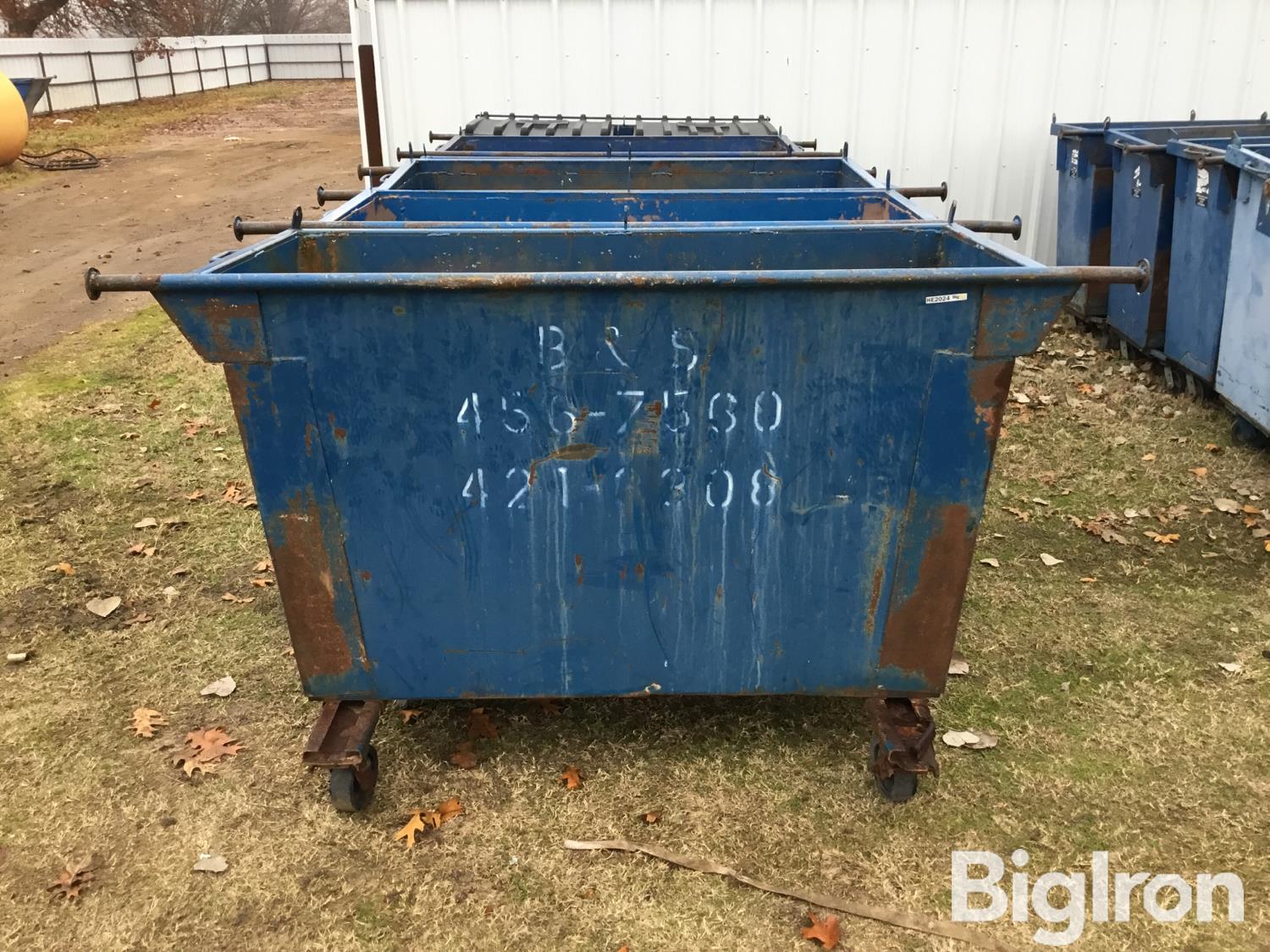 1 Yard Rear Load Dumpsters BigIron Auctions