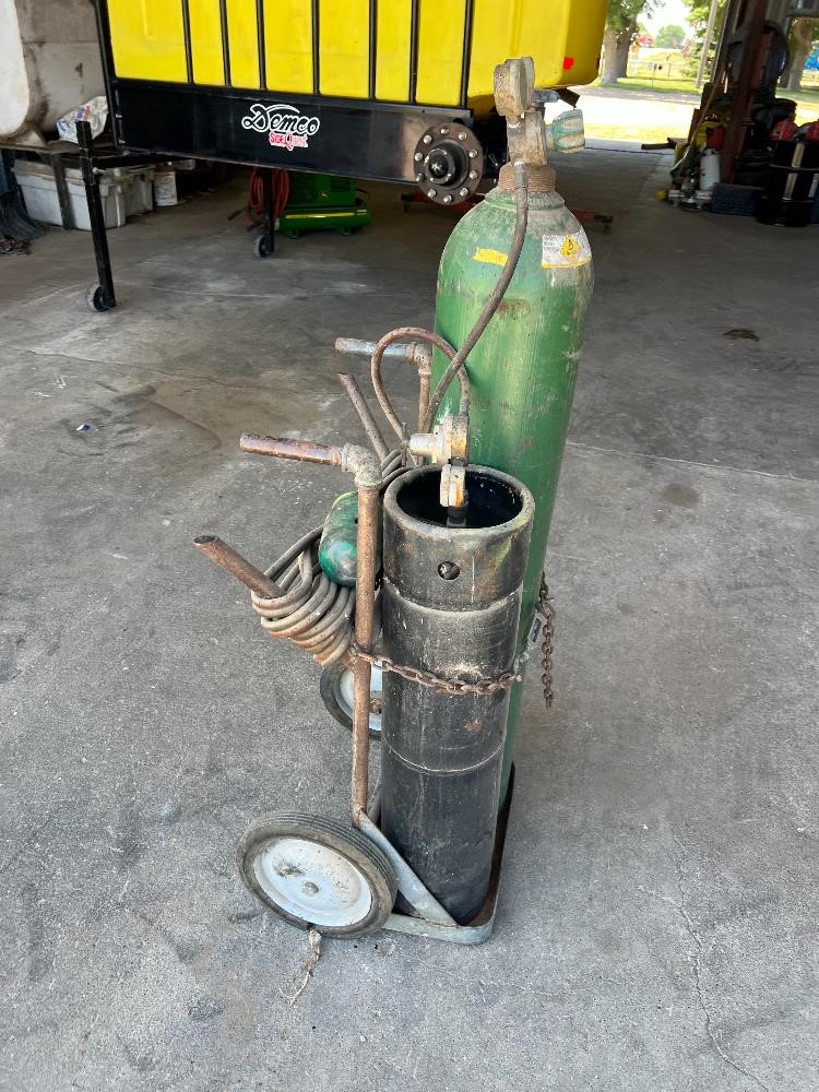 Oxy-Acetylene Cutting Torch On Cart BigIron Auctions