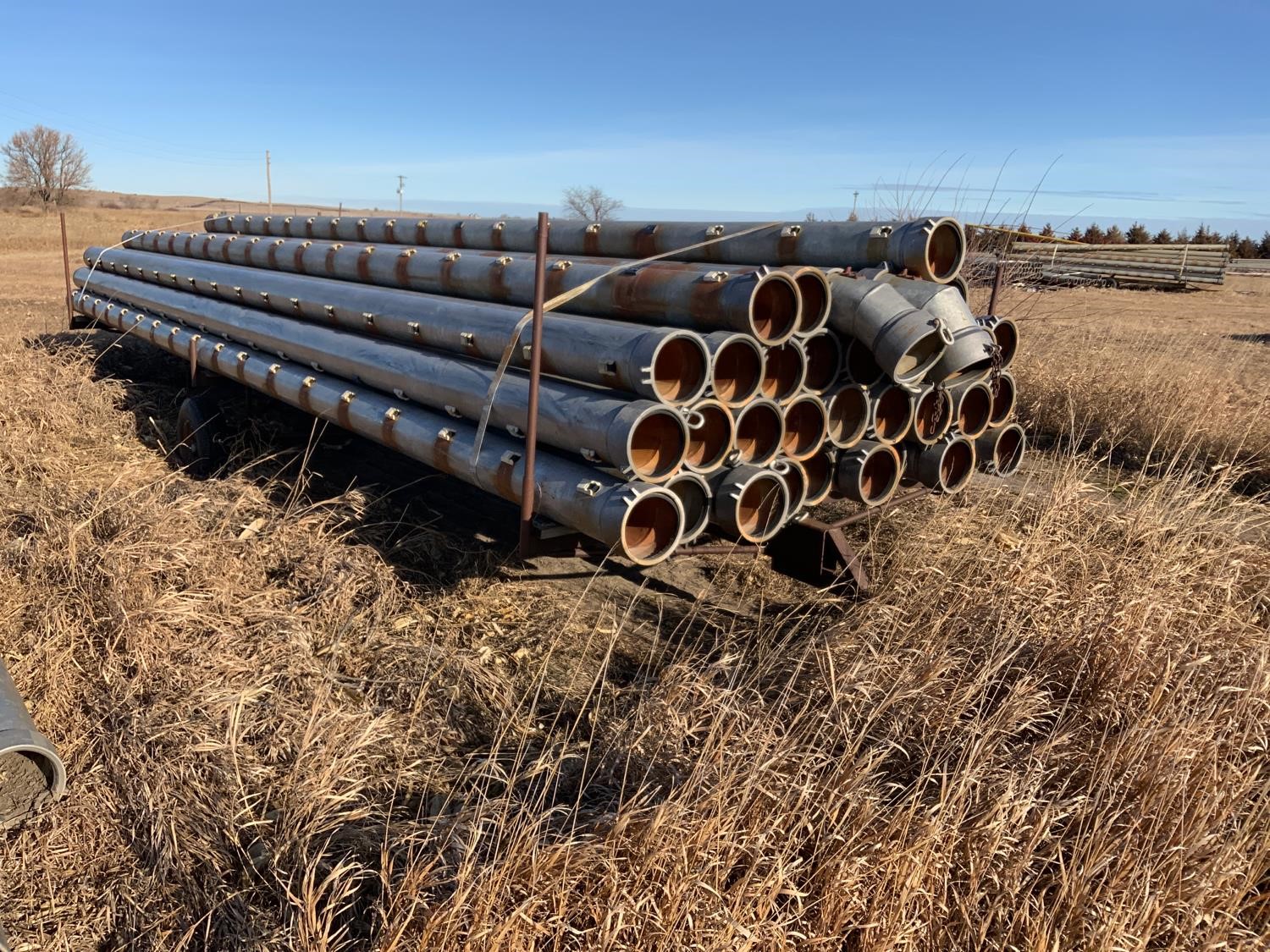 Hastings 9” Gated Irrigation Pipe & Trailer BigIron Auctions