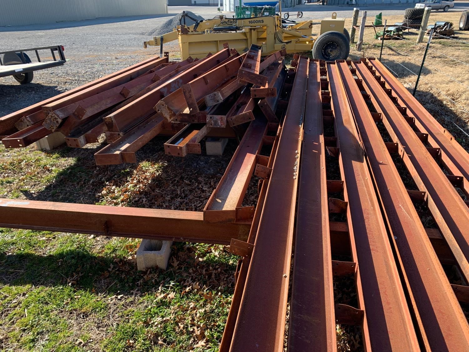 12Hx45Wx100L Red Iron Building Frame BigIron Auctions