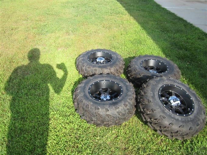 SS Machined Aluminum ATV Wheels & Tires BigIron Auctions