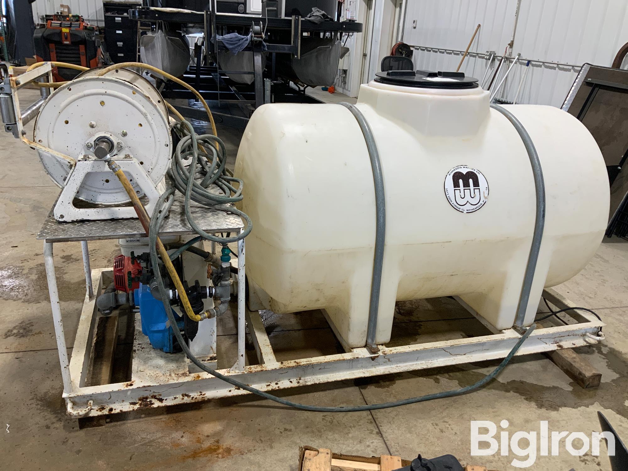 Minnesota Wanner 500 Gal Poly Tank, Pump, & Hose Reel BigIron Auctions