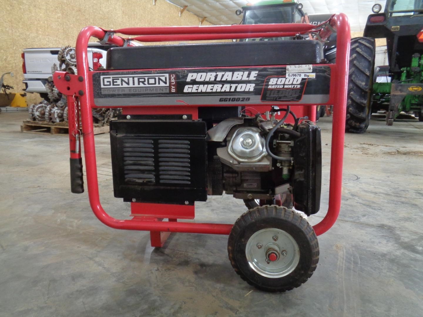 Gentron GG10020 Portable 8000/10000 Watt Generator BigIron Auctions