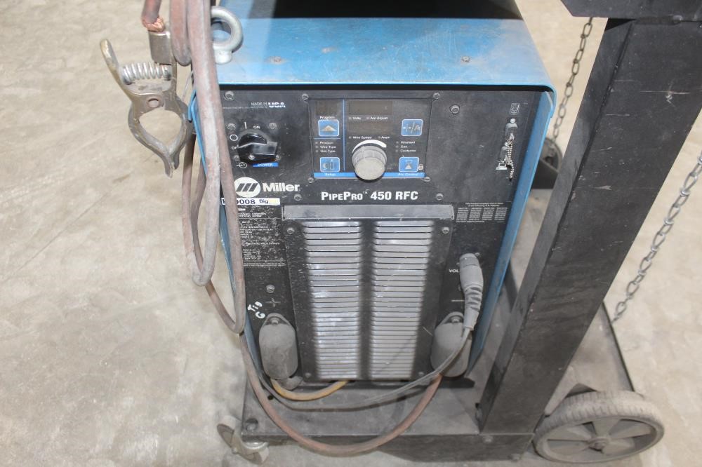 Miller Pipe Pro 450 RFC Dual Spool Mig Welder And Cart BigIron Auctions