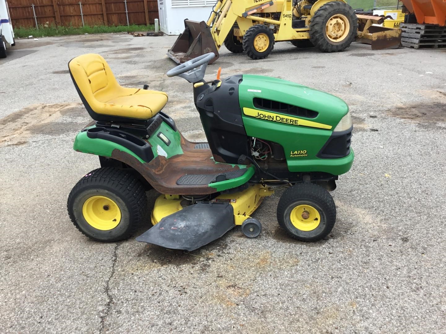 John Deere La110 Lawn Tractor Bigiron Auctions