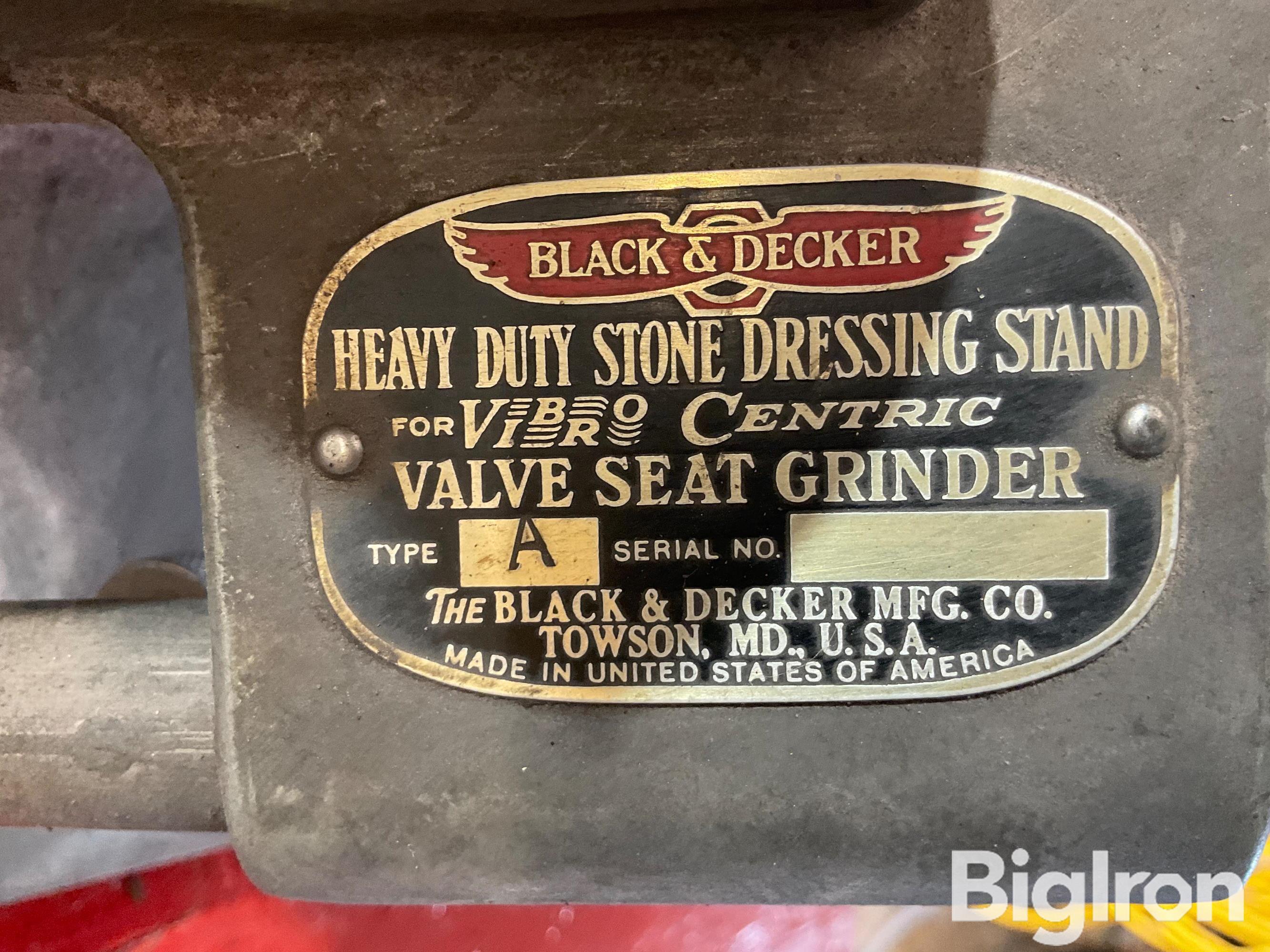 Black Decker Valve Seat Grinder Stone Dressing Stand BigIron