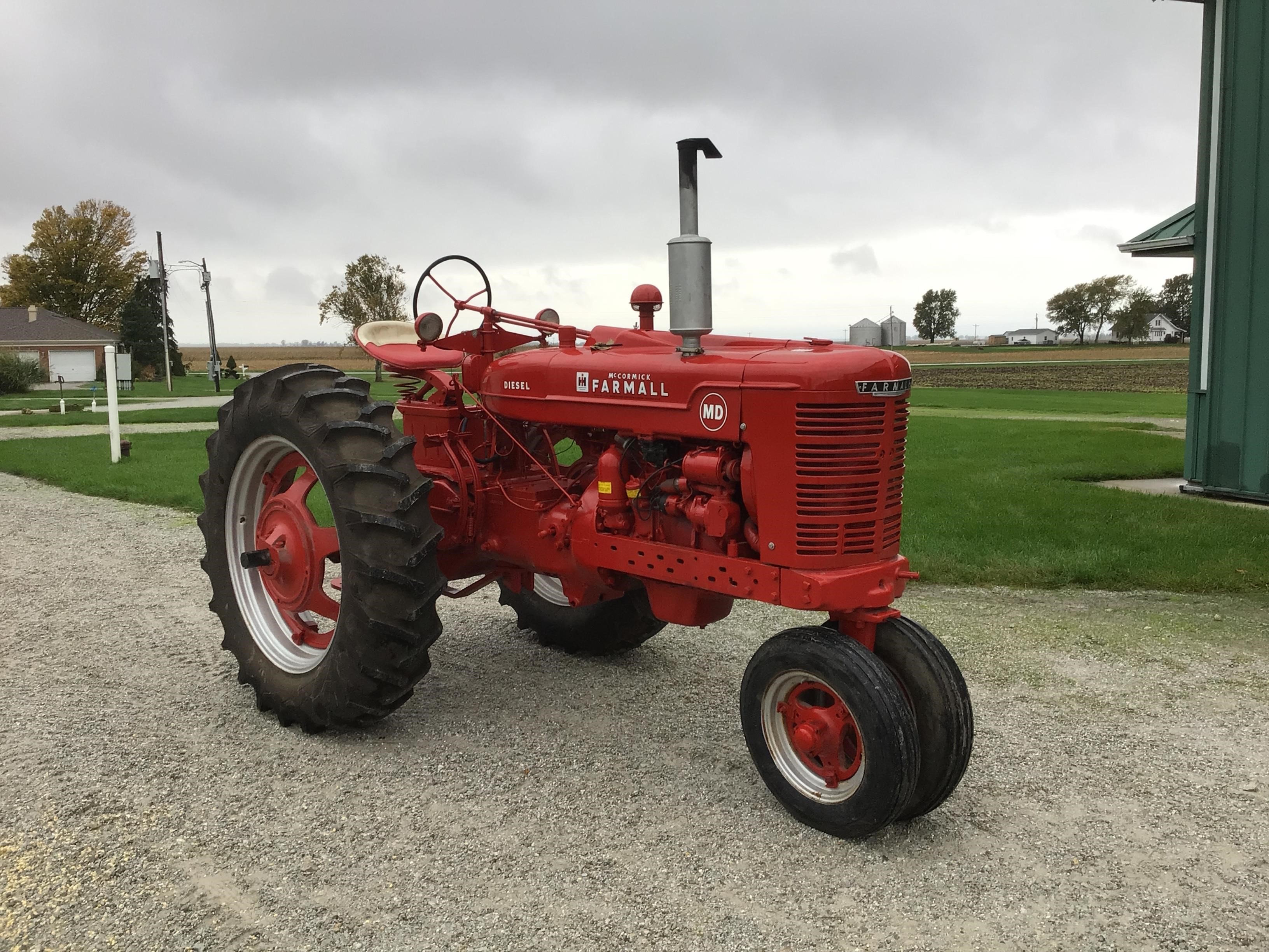 1950 International McCormick Farmall MD Diesel Narrow Front 2WD Tractor ...