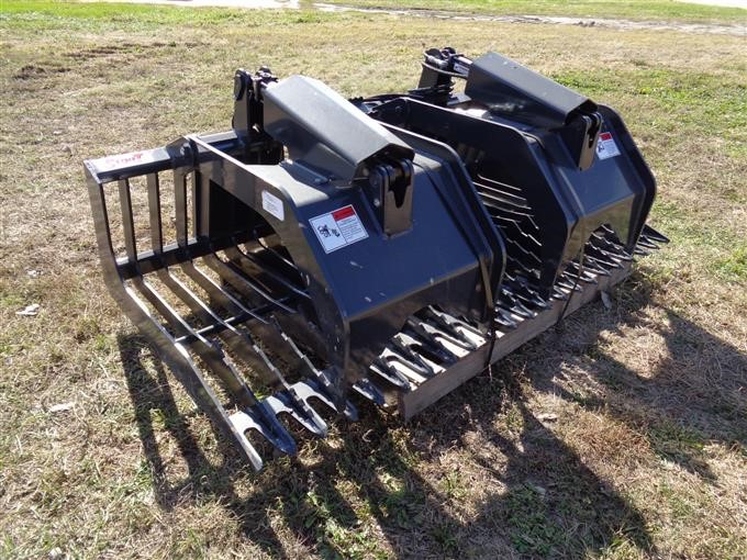 2018 Stout HD 72-3-Open Skid Steer Rock / Brush Grapple BigIron Auctions