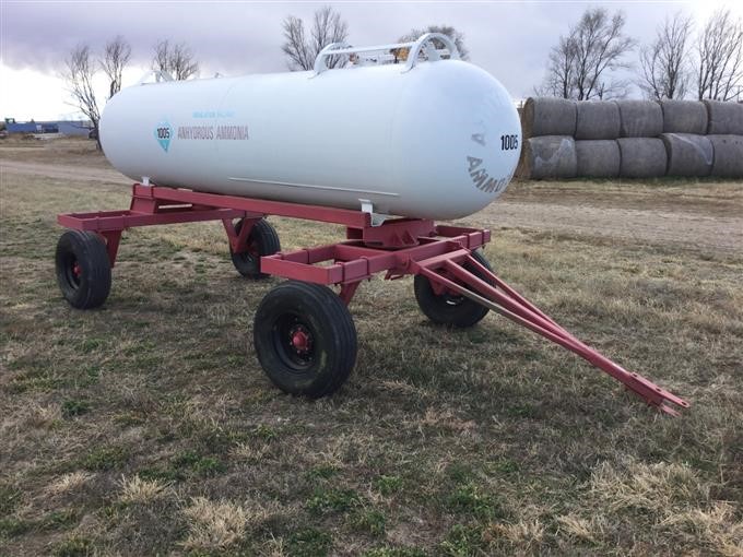 1000 Gal Anhydrous Tank On Running Gear Applicator BigIron Auctions