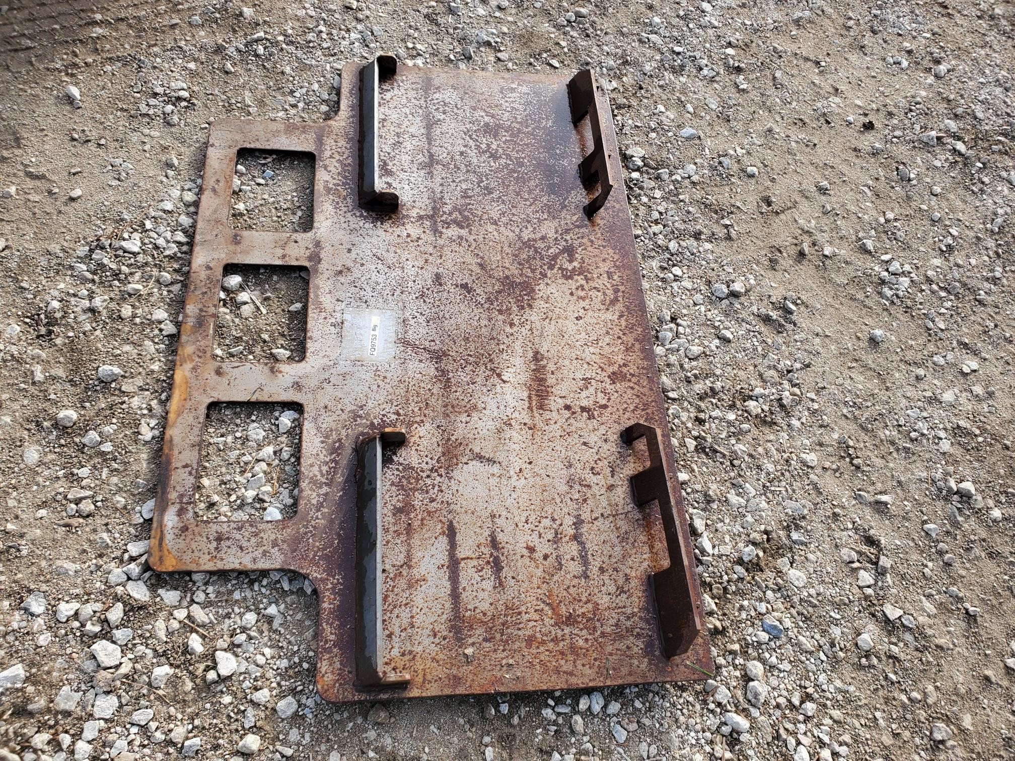 Heavy Duty Universal Mount Skid Steer Mounting Plate BigIron Auctions