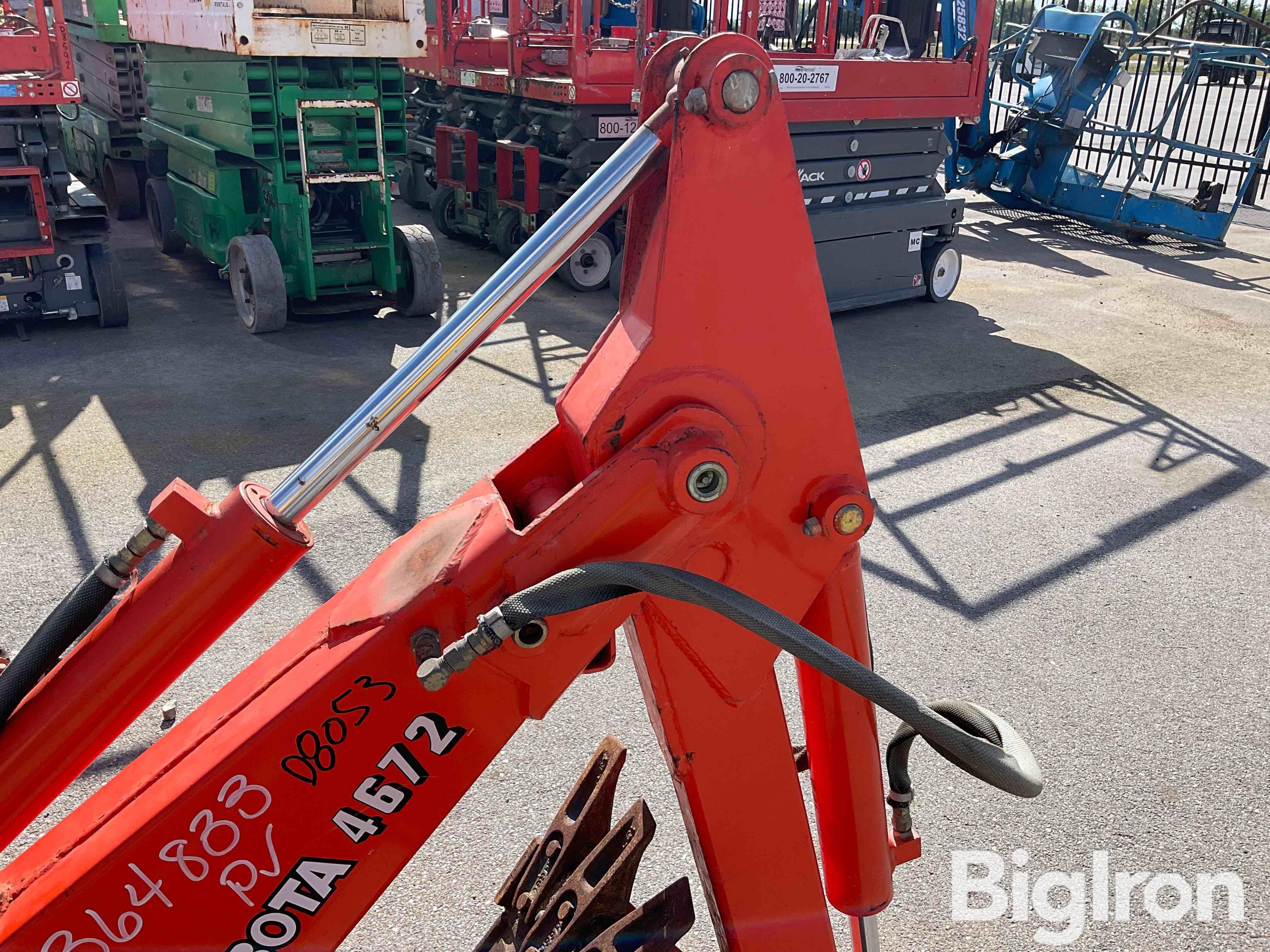 Kubota B4672 3-pt Backhoe Attachment Bigiron Auctions