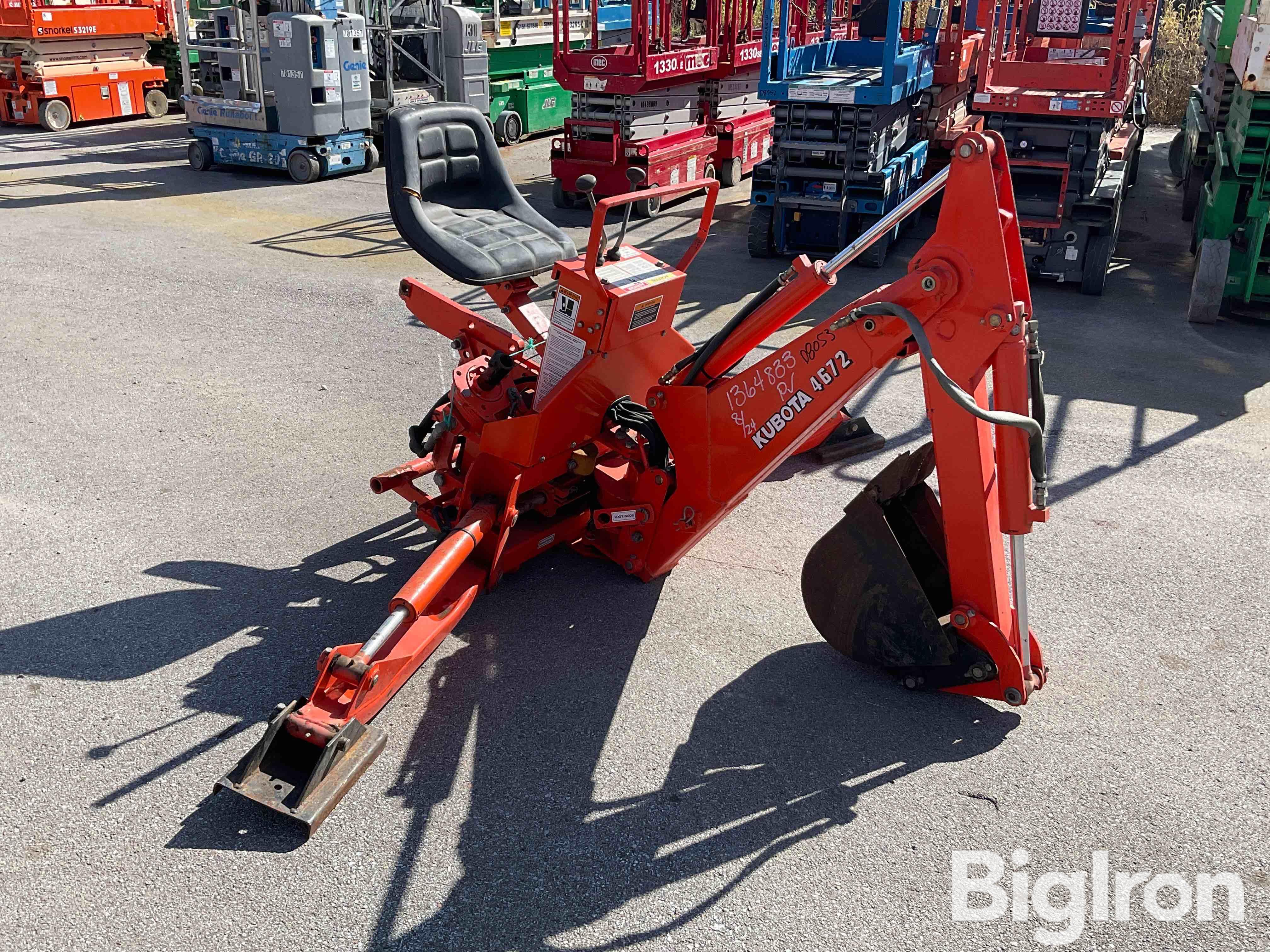 Kubota B4672 3-Pt Backhoe Attachment BigIron Auctions