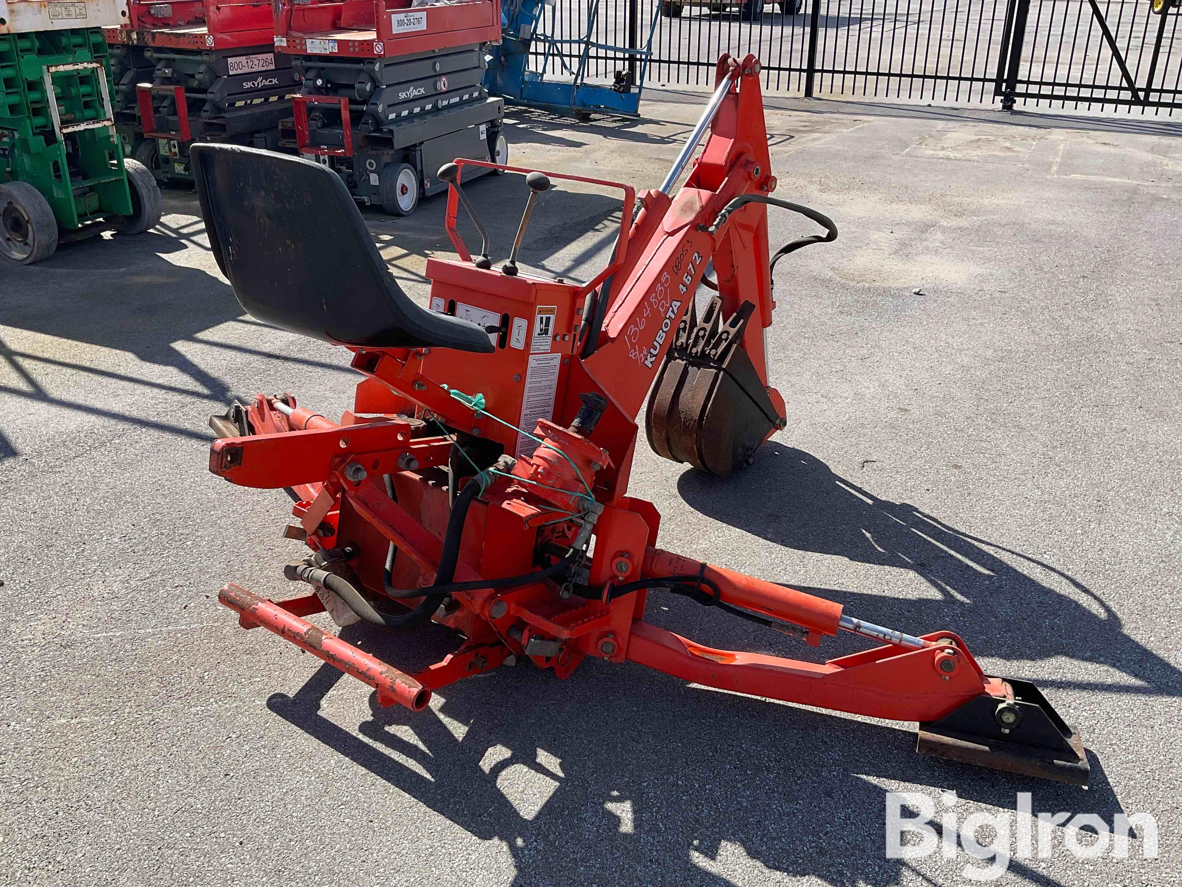 Kubota B4672 3-Pt Backhoe Attachment BigIron Auctions