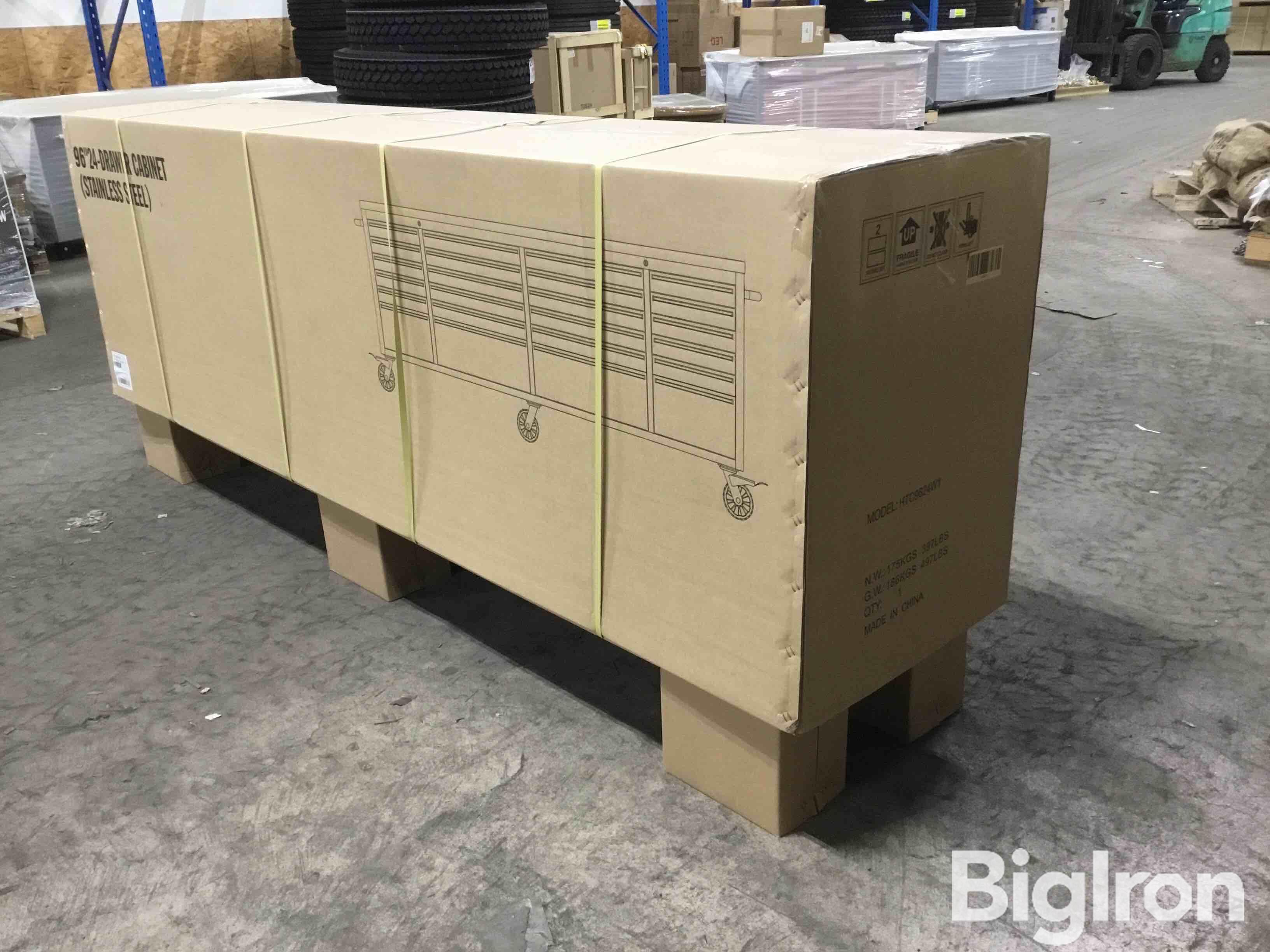 2023 96” 24 Drawer Stainless Steel Tool Chest BigIron Auctions