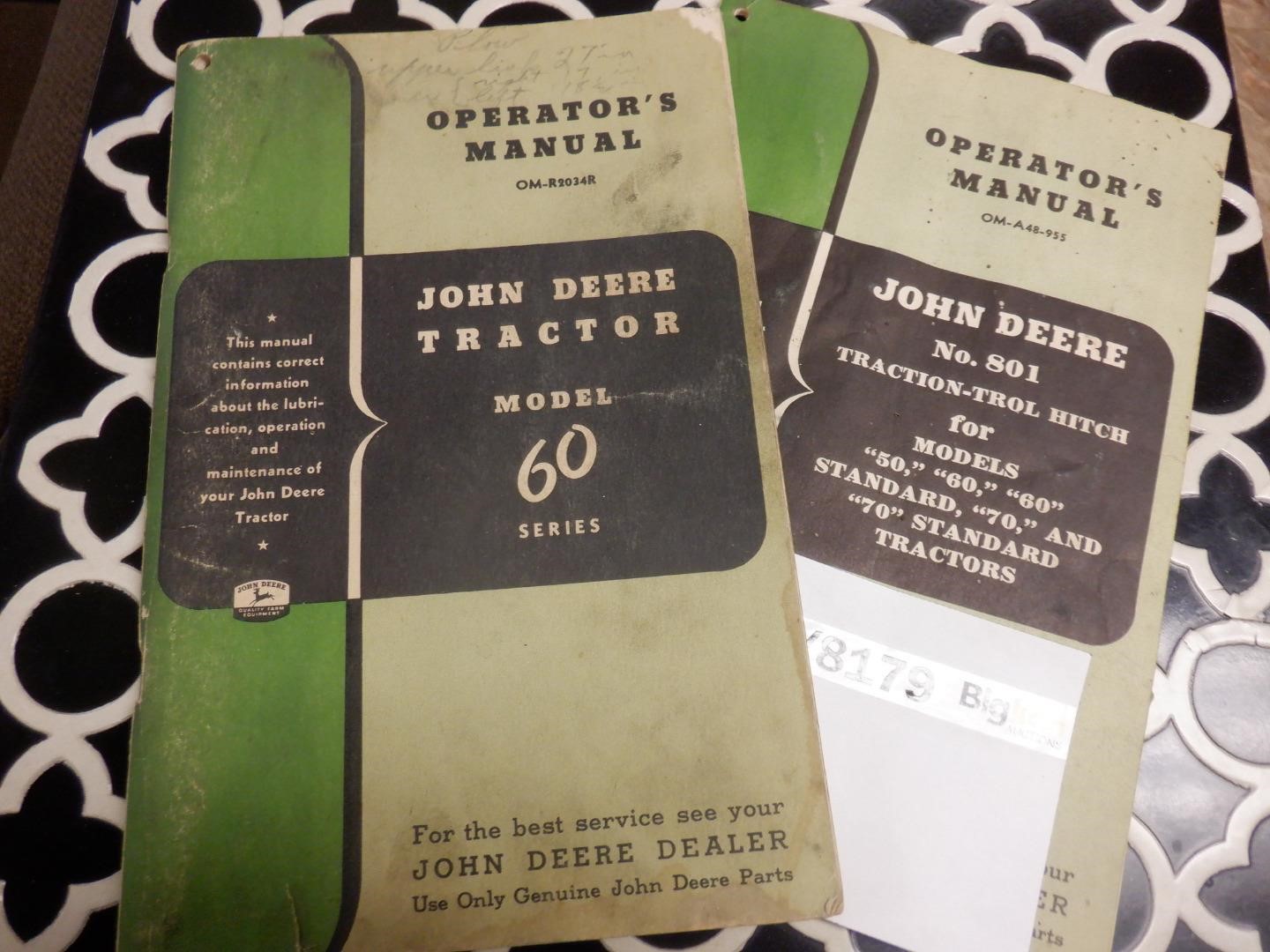 John Deere 60 Owners Manual BigIron Auctions