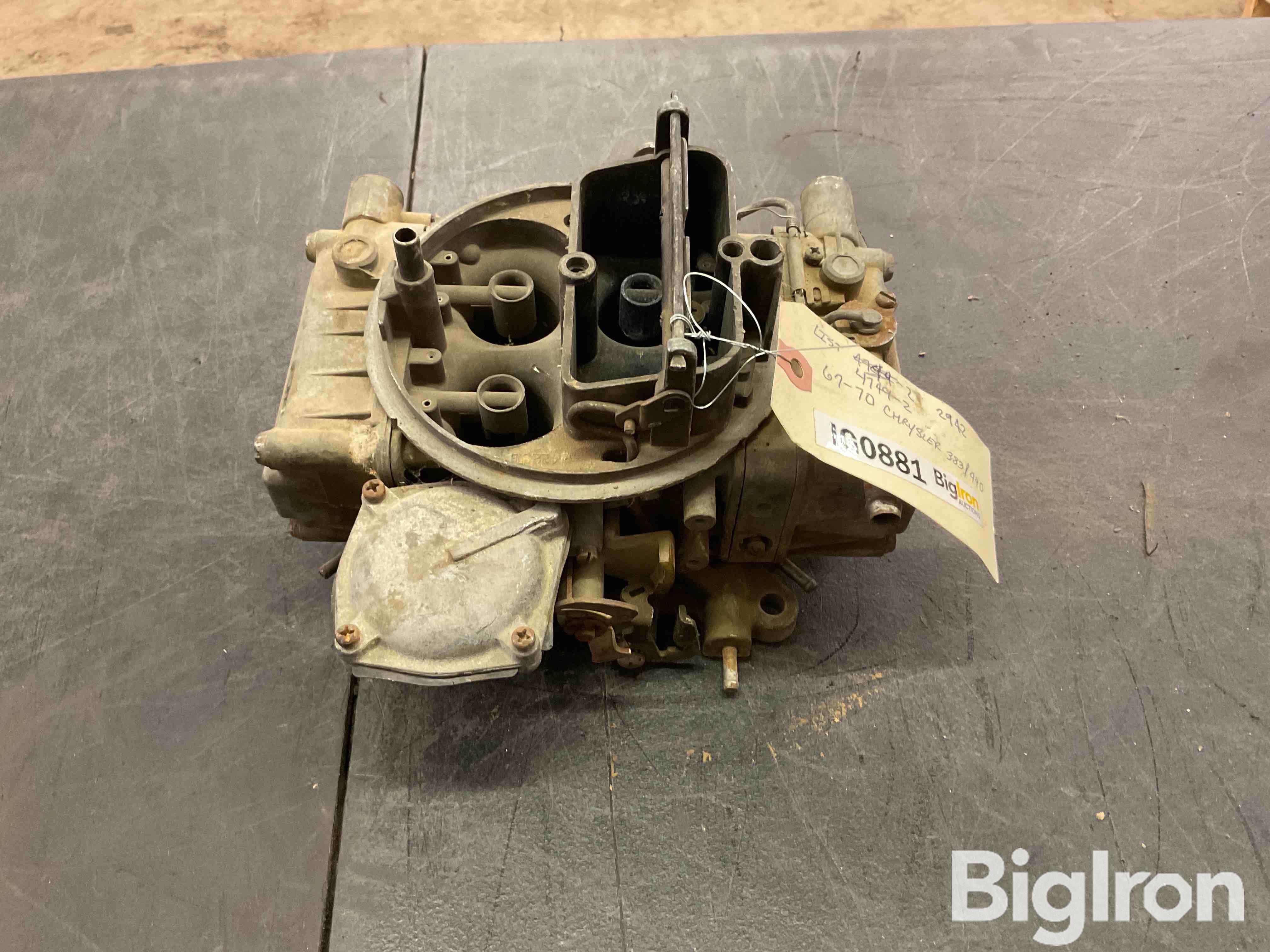 1967-70 Chrysler 383-440 Carburetor BigIron Auctions