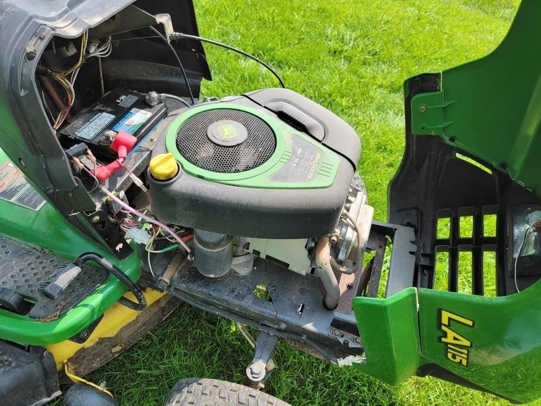 John Deere La115 Riding Lawn Mower Bigiron Auctions 0752