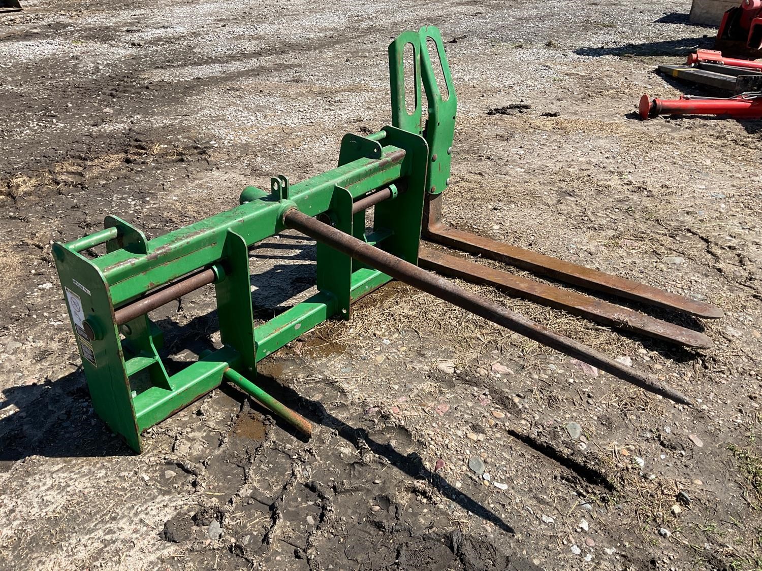 John Deere Loader Bale Spear/Pallet Fork Combo Attachment BigIron Auctions