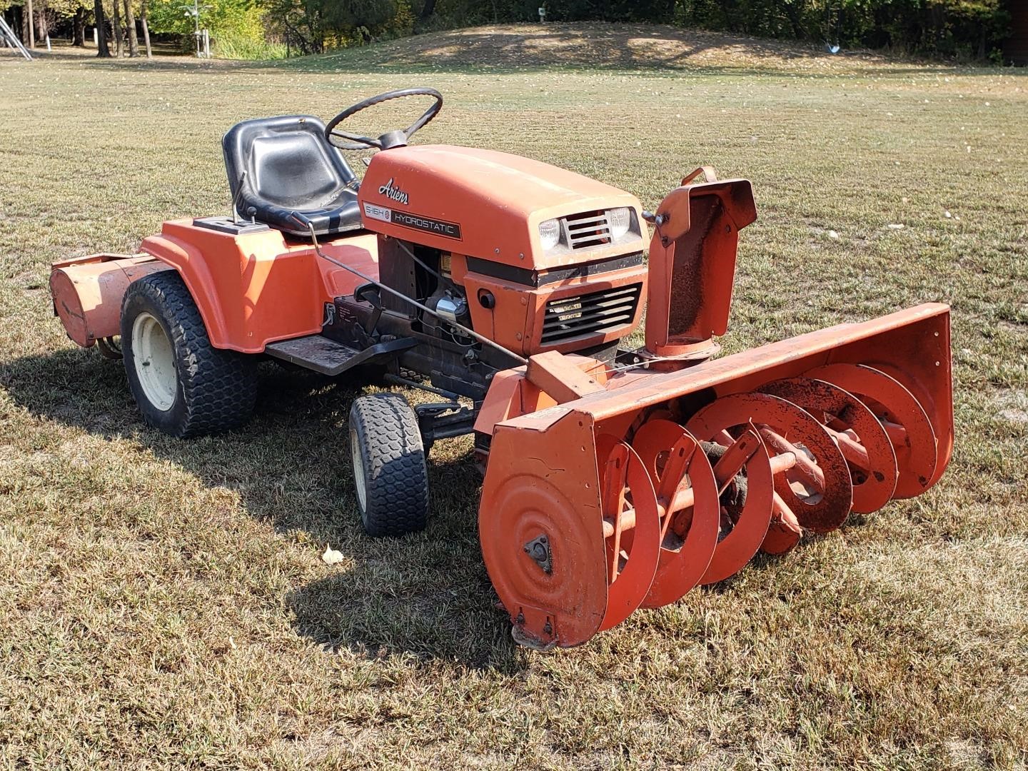 Ariens S 16h Lawn Tractor And Attachments Bigiron Auctions