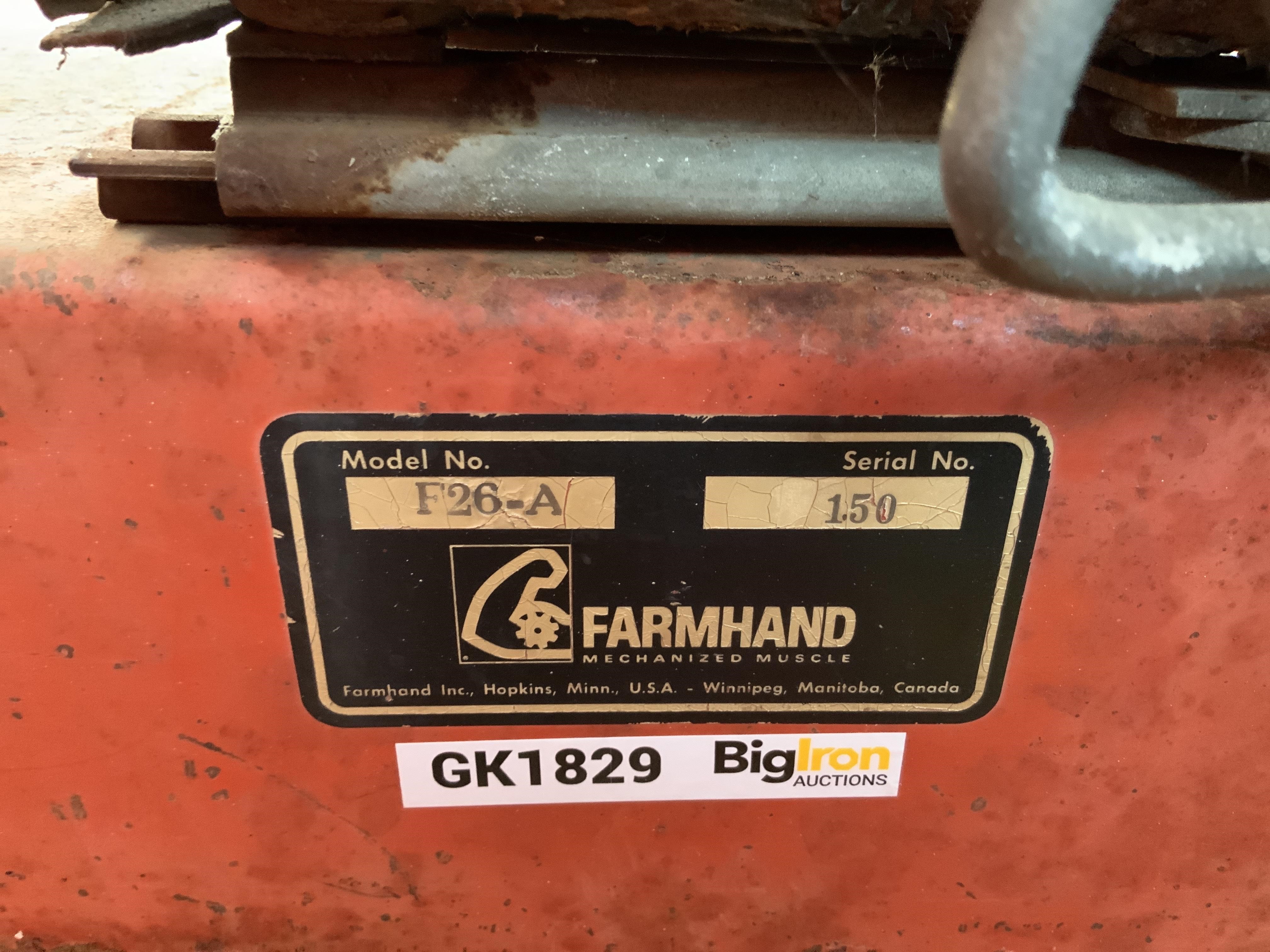 Farmhand F26 A Ranch Hand Bale Loader Bigiron Auctions