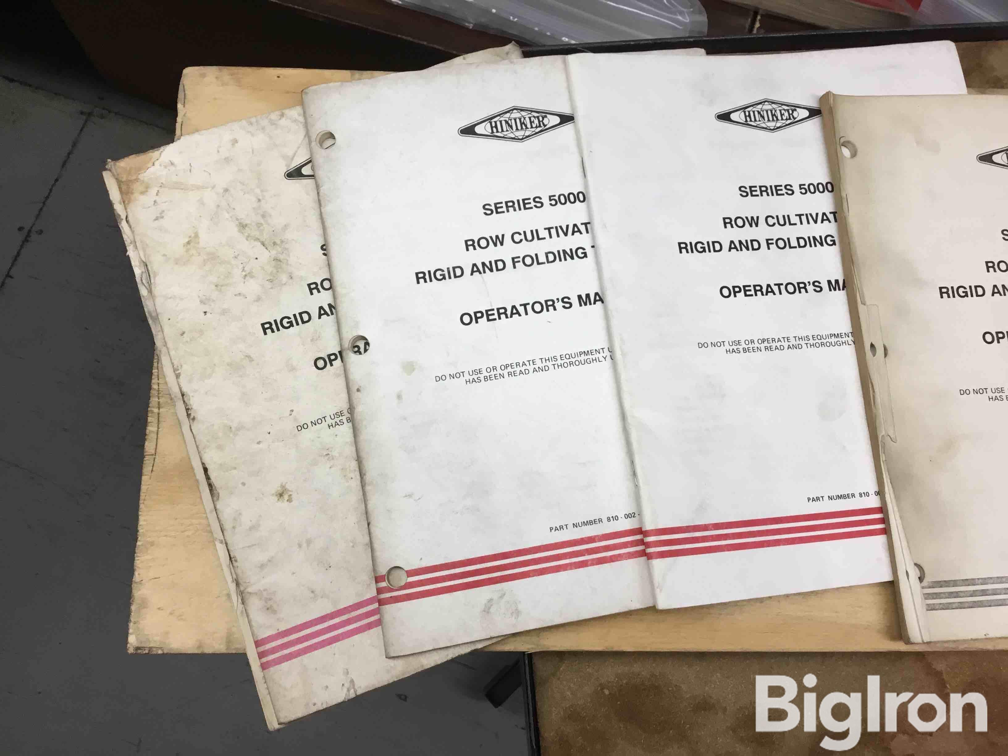 Oliver 2155-2655, Hiniker 5000 Cultivator Owner's Manuals BigIron Auctions