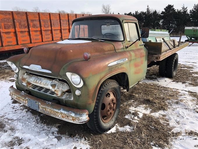 1957 Chevrolet 6500 Flatbed Truck BigIron Auctions