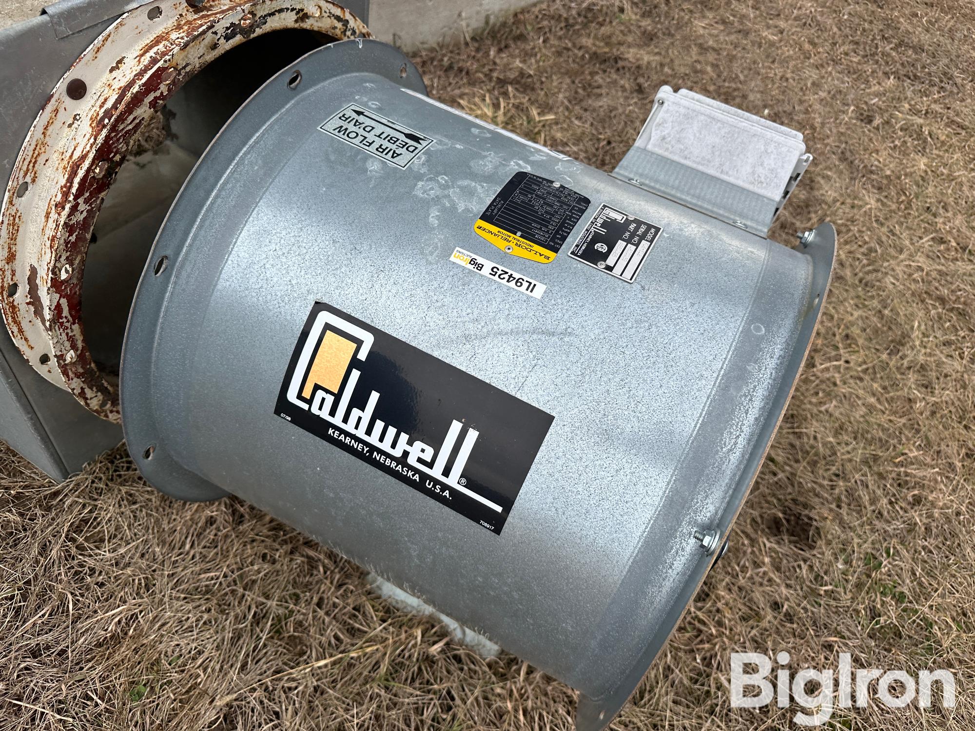 Caldwell F18312 Grain Bin Aeration Fan & Plenum BigIron Auctions