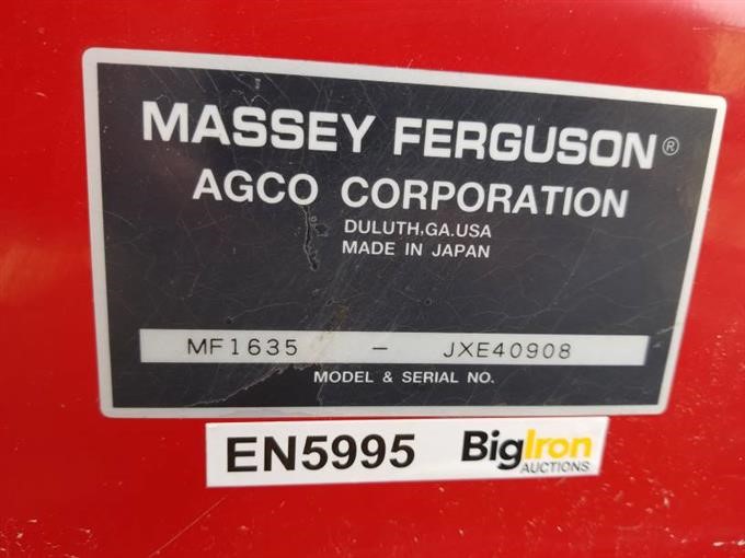 13 Massey Ferguson 1635 Compact Loader Tractor Bigiron Auctions