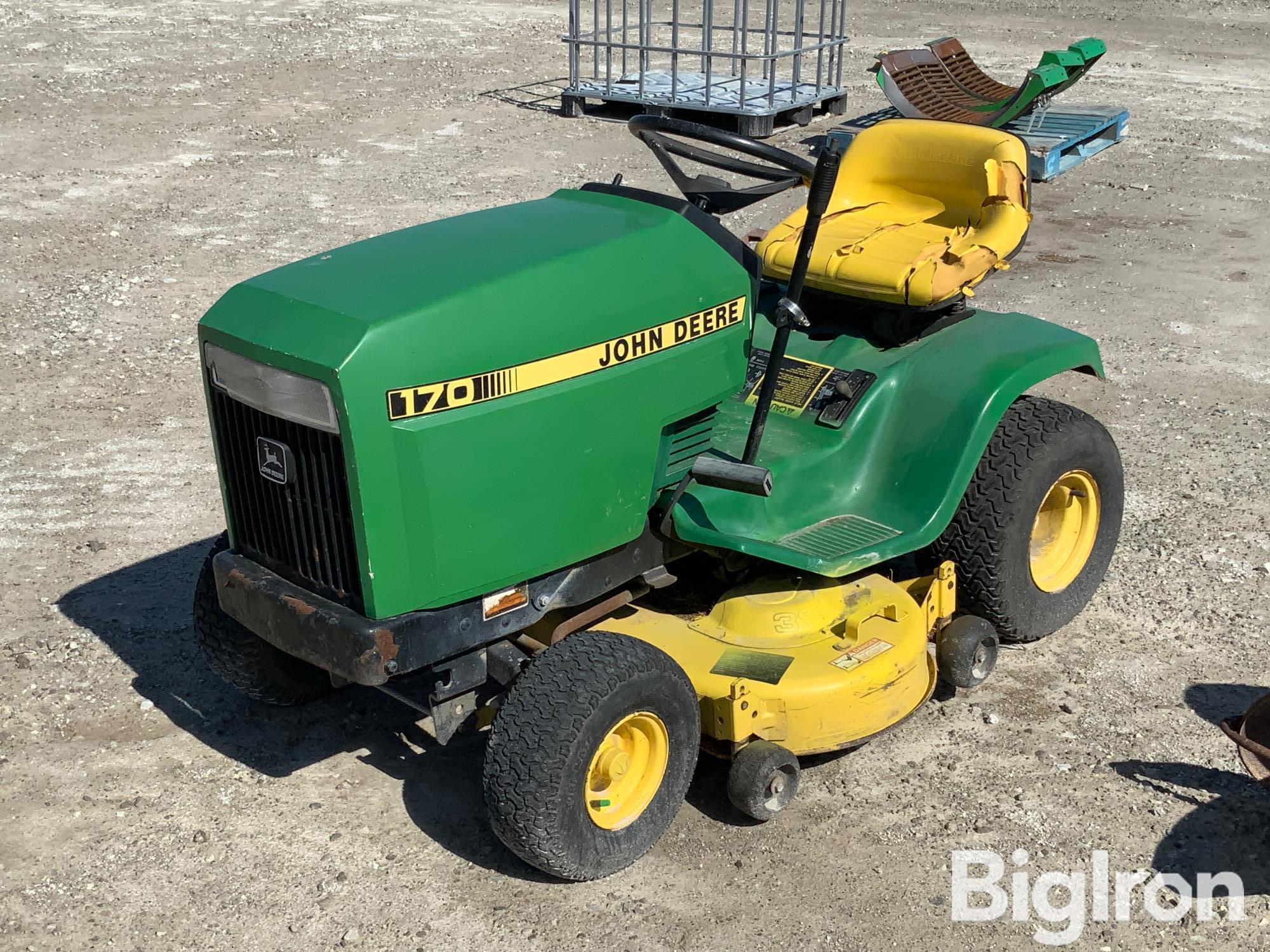 John Deere 170 Riding Lawn Mower Bigiron Auctions 0191